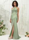 NZBridal Satin bridesmaid dresses R30517 Athena Sage Green d