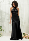 NZBridal Satin bridesmaid dresses R30517 Athena Black a