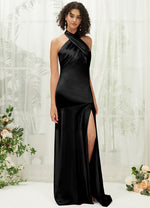 NZBridal Satin bridesmaid dresses R30517 Athena Black c