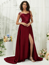 NZBridal Satin bridesmaid dresses XC30113 Juliet Burgundy c