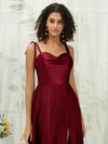 NZBridal Satin bridesmaid dresses XC30113 Juliet Burgundy details