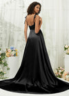 NZBridal Satin bridesmaid dresses XC30113 Juliet Black b