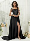 NZBridal Satin bridesmaid dresses XC30113 Juliet Black c