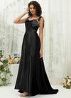 NZBridal Satin bridesmaid dresses XC30113 Juliet Black d