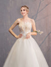 Tulip Tulle Sleeveless Elegant Bridal Gown