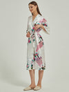 Floral Silk Bridal Party Robes Bridesmaid Robes 18 Colors In