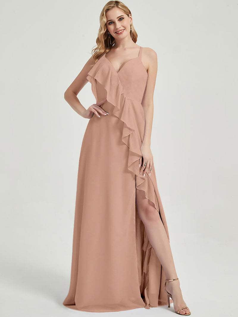 English Rose Chiffon Bridesmaid Dress - Paloma