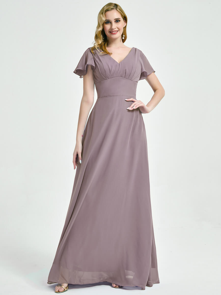 Empire Bridesmaid Dress With A-line Silhouette