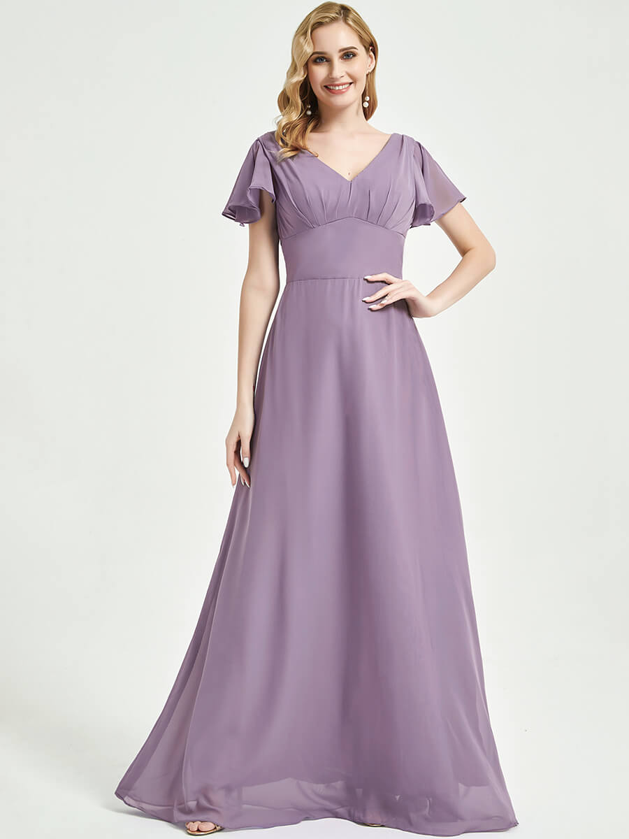 Empire Bridesmaid Dress With A-line Silhouette