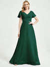 Emerald Green Chiffon Bridesmaid Dress Ulanni