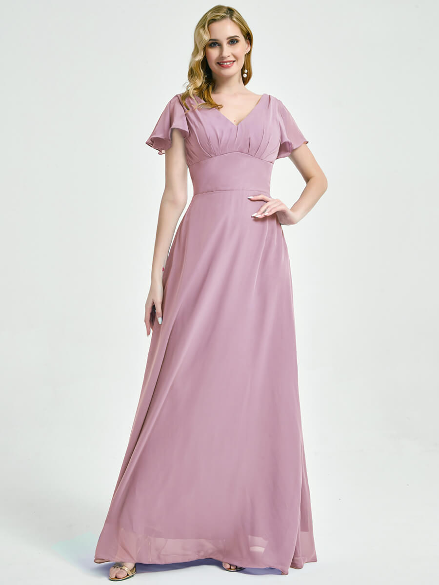 Empire Bridesmaid Dress With A-line Silhouette