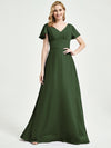 Olive Chiffon Bridesmaid Dress Ulanni