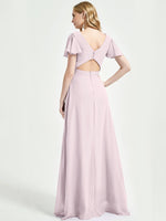 Pale Rose Chiffon Bridesmaid Dress Ulanni