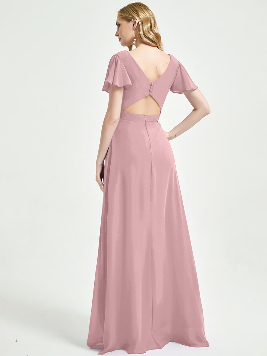 Empire Bridesmaid Dress With A-line Silhouette