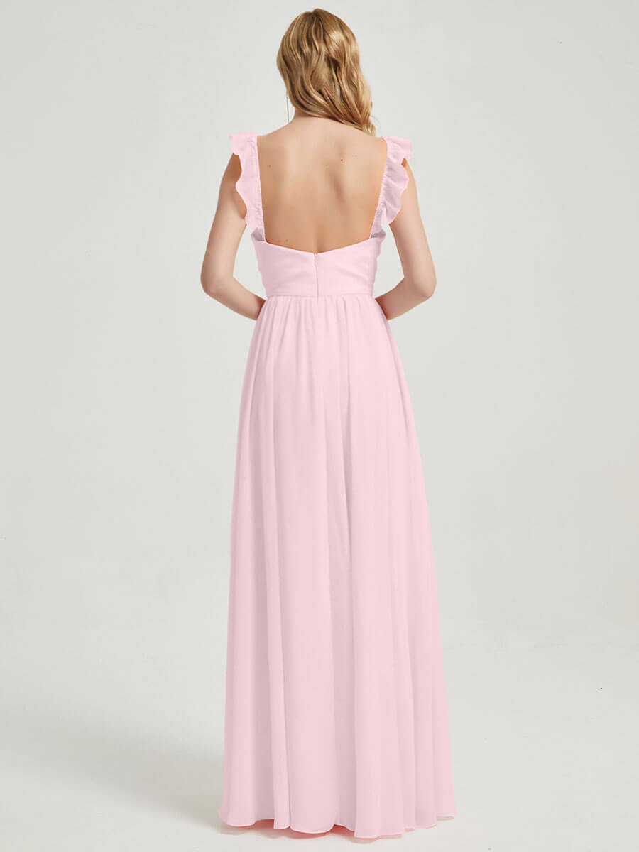 Blush CONVERTIBLE Chiffon Bridesmaid Dress-Wynne