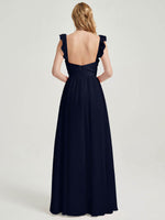 Dark Navy CONVERTIBLE Chiffon Bridesmaid Dress  Wynne