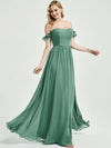 English Rose 3 In 1 Convertible Chiffon Floor Length Bridesmaid Dress