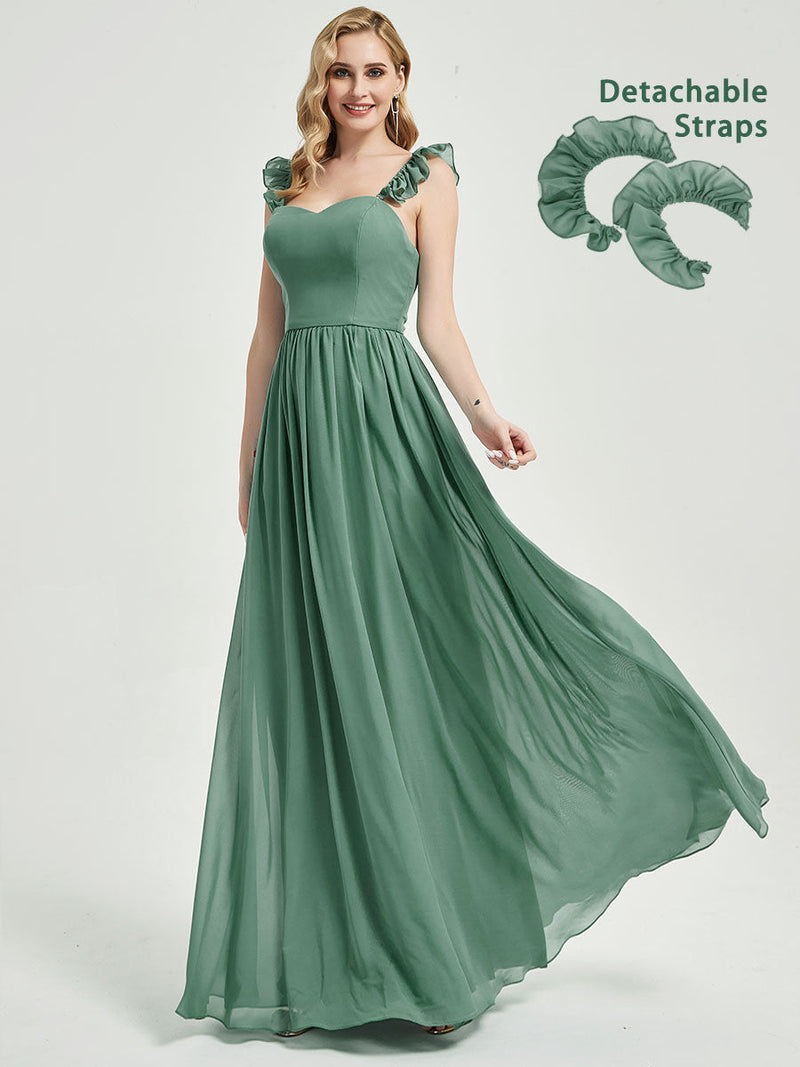 CONVERTIBLE Chiffon Flowy Bridesmaid Dress-Wynne