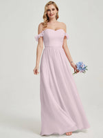 Pale Rose CONVERTIBLE Chiffon Bridesmaid Dress-Wynne