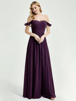 Plum CONVERTIBLE Chiffon Bridesmaid Dress-Wynne