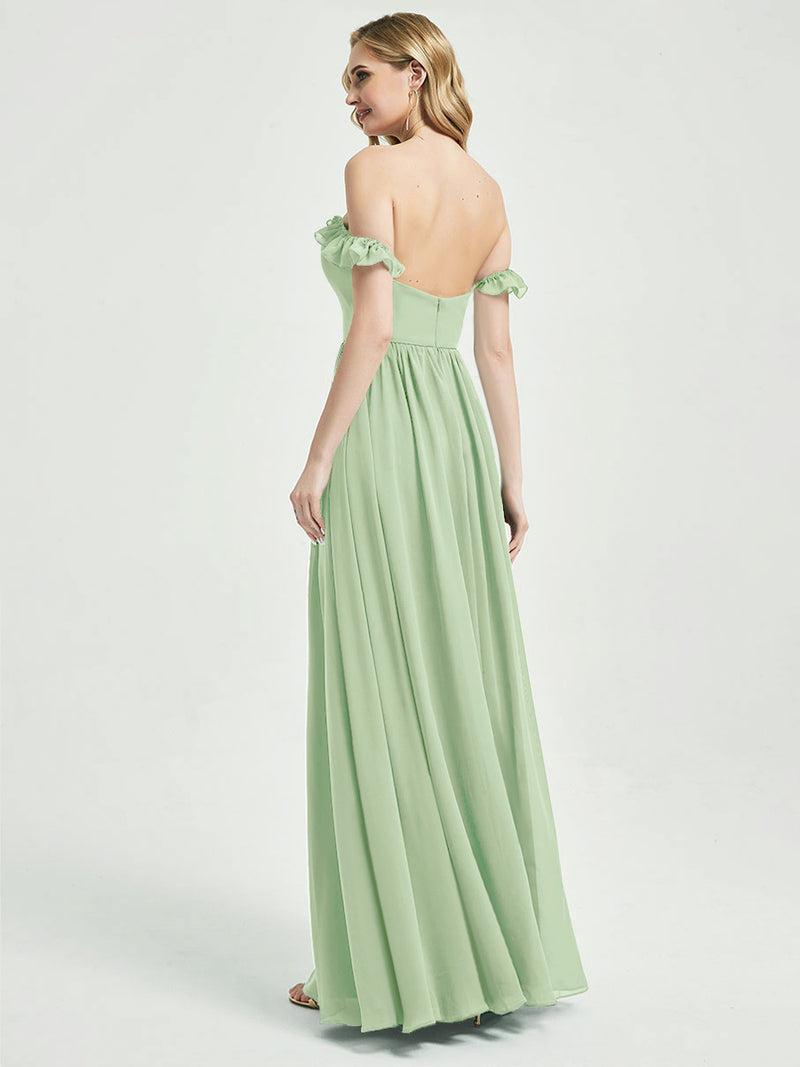  CONVERTIBLE Chiffon Bridesmaid Dress-Wynne