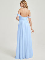 Cornflower Blue CONVERTIBLE Chiffon Bridesmaid Dress Kennedy