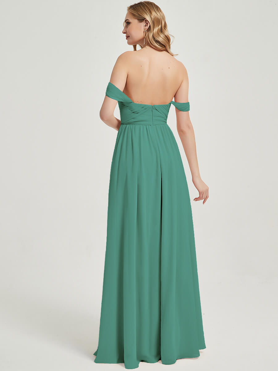 Eucalyptus CONVERTIBLE Chiffon Bridesmaid Dress-Kennedy