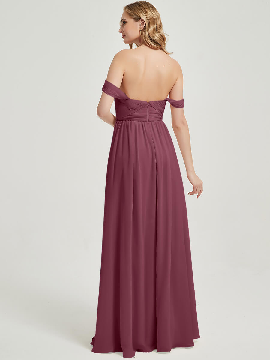 Mulberry CONVERTIBLE Chiffon Bridesmaid Dress