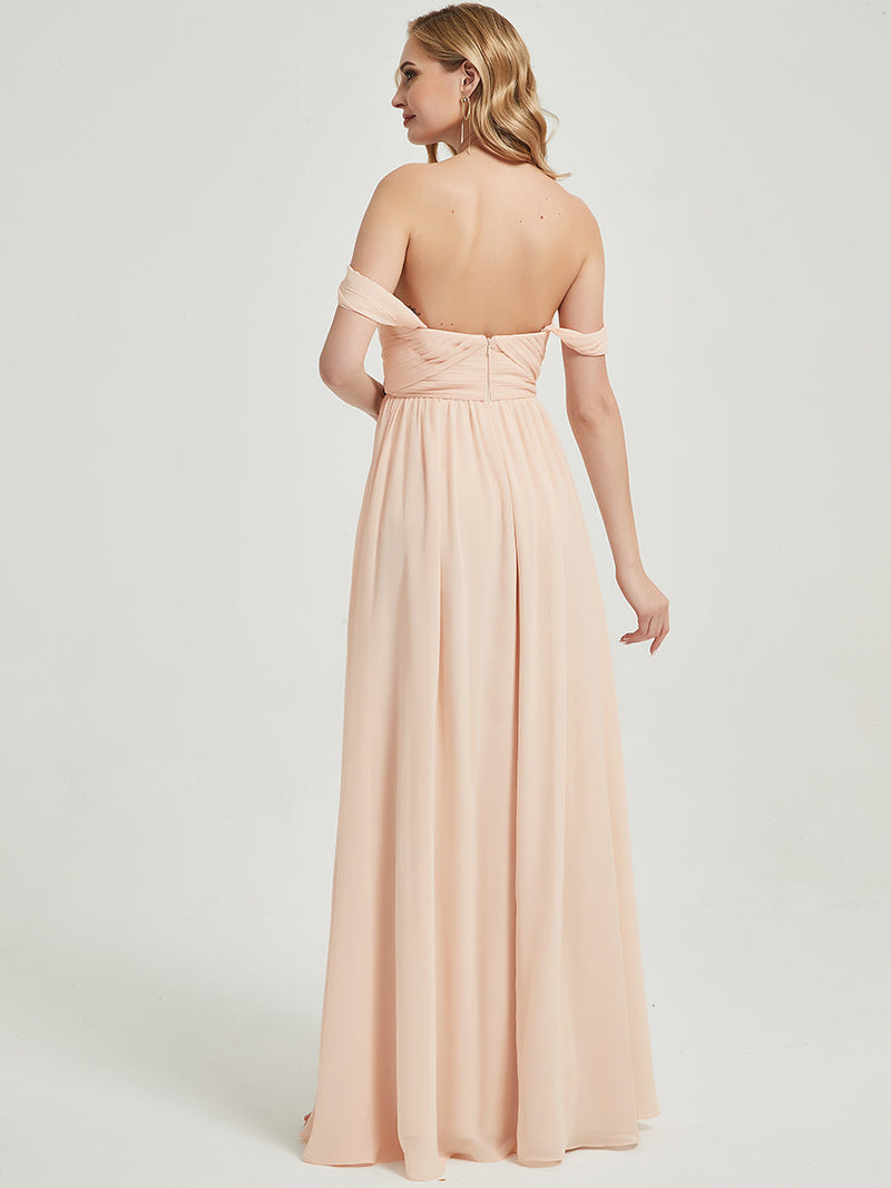 CONVERTIBLE and Pocket Chiffon Bridesmaid Dress