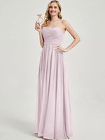 Pale Rose Pleated CONVERTIBLE Chiffon Bridesmaid Dress Kennedy