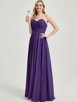 Royal Purple CONVERTIBLE Chiffon Bridesmaid Dress