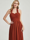 English Rose Pleated Convertible Maxi Chiffon Bridesmaid Dress