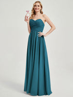 Teal CONVERTIBLE Chiffon Bridesmaid Dress-Kennedy