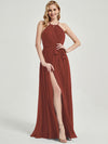 Eliza Floor length chiffon fabric bridesmaid dress