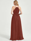 Cinnamon Rose Wrap Chiffon Bridesmaid Dress - Eliza