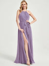 Eliza Floor length chiffon fabric bridesmaid dress