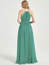 Eliza Floor length chiffon fabric bridesmaid dress