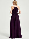 Floor length dainty keyhole bridesmaid dress Eliza