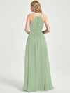 Eliza Floor length chiffon fabric bridesmaid dress