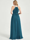 Eliza Floor length chiffon fabric bridesmaid dress