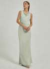 Sage Green Satin Backless Sheath bridesmaid dresses NZ Bridal EB30521 Ruth c