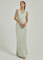 Sage Green Satin Backless Sheath bridesmaid dresses NZ Bridal EB30521 Ruth c