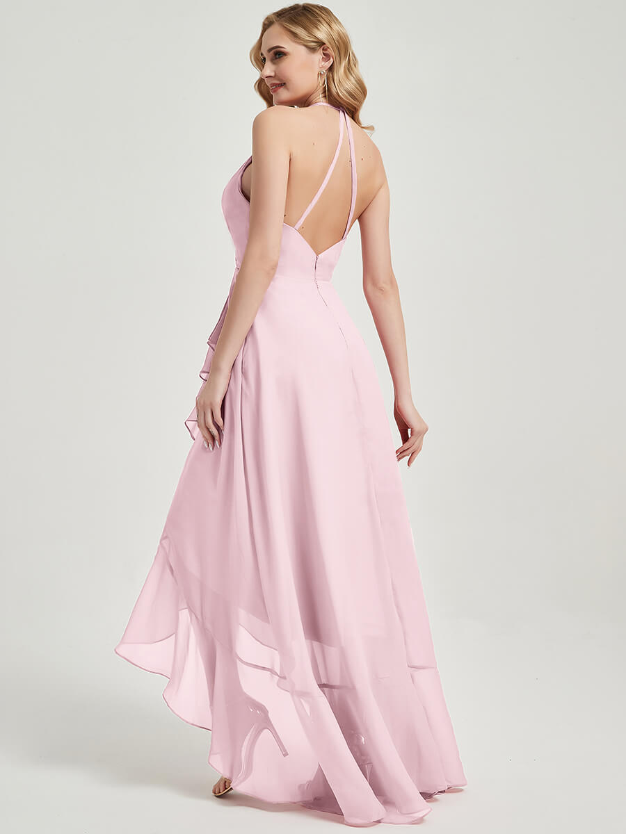 Blush Chiffon Bridesmaid Dress Kyomi