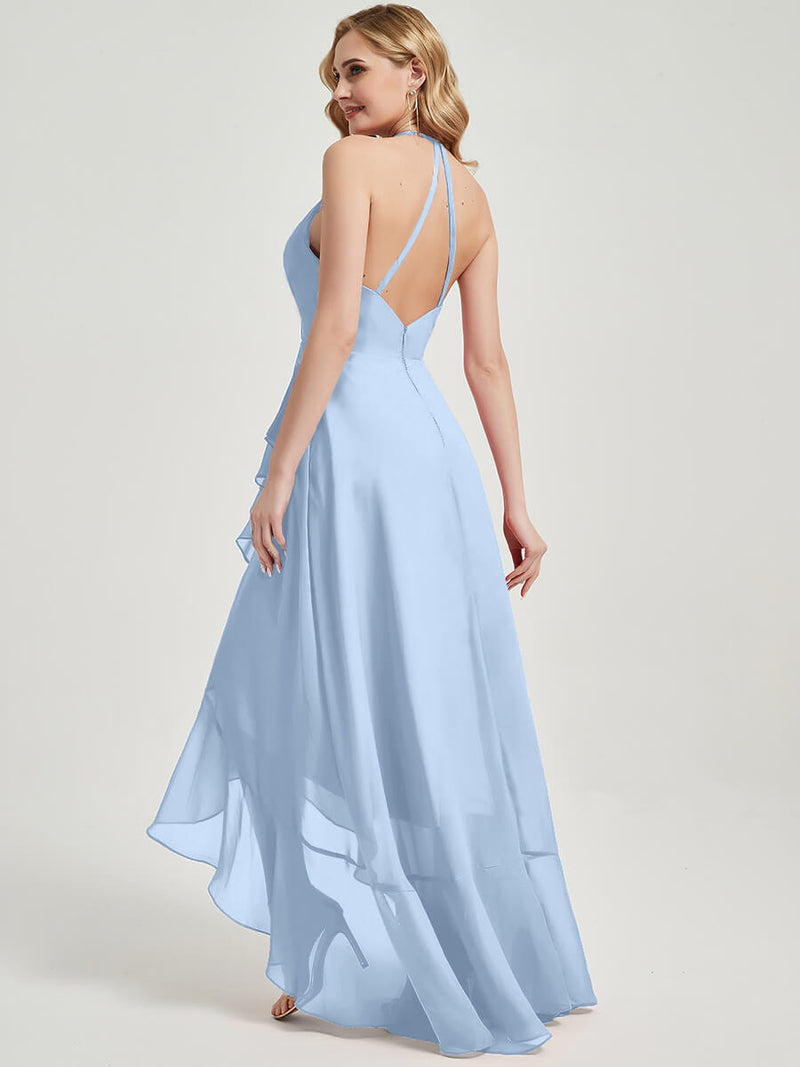 Cornflower Blue Chiffon Bridesmaid Dress Kyomi