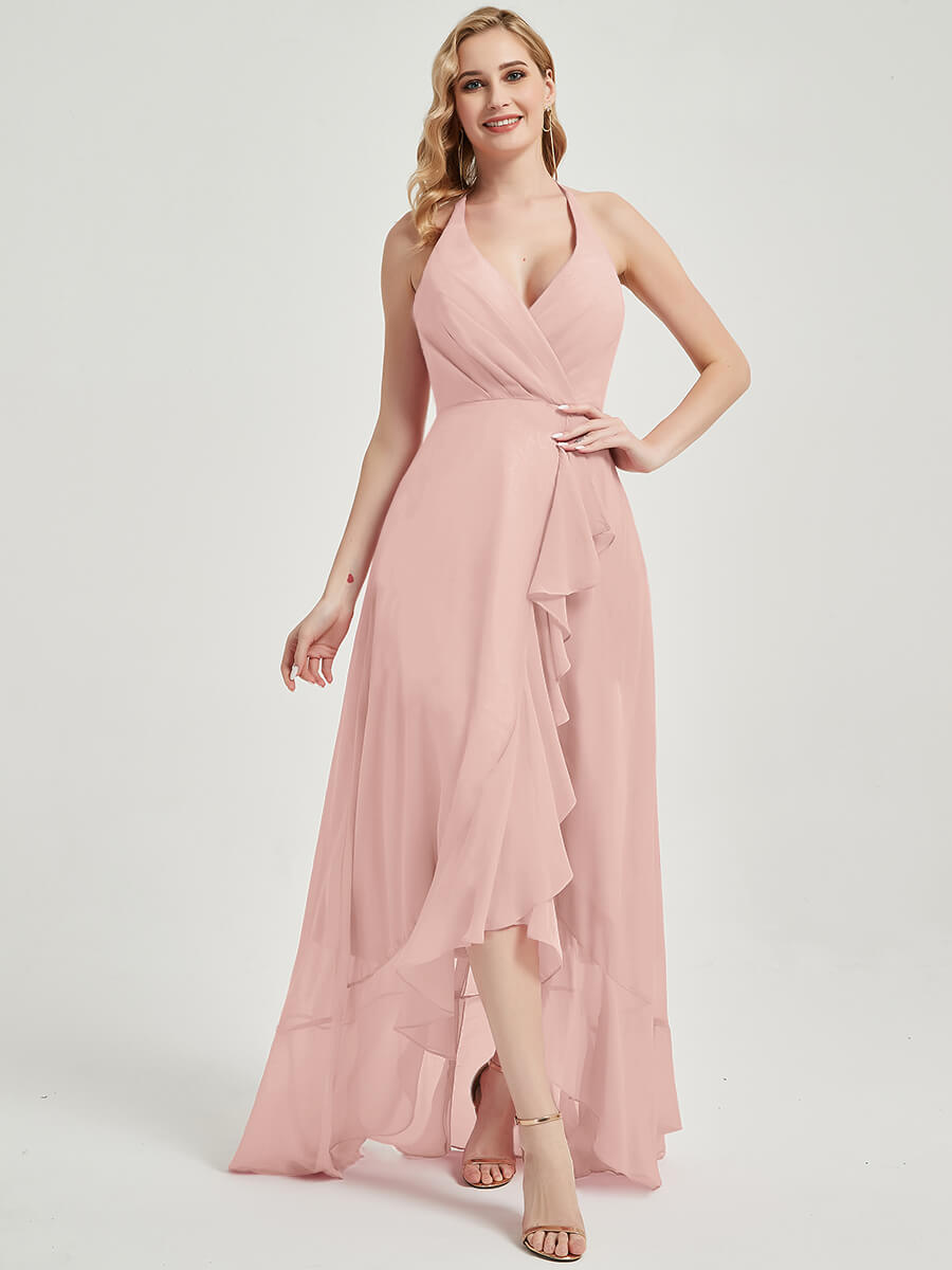 Dusty Pink Chiffon Bridesmaid Dress Kyomi