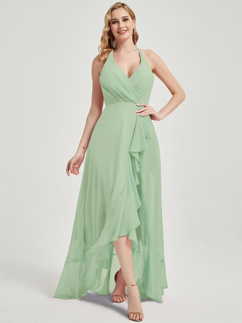 Sage Green Chiffon Bridesmaid Dress Kyomi