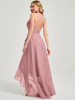 Vintage Mauve Chiffon Bridesmaid Dress Kyomi