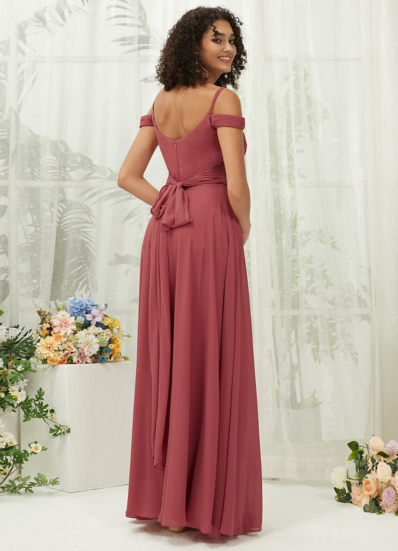  Chiffon Convertible Sweetheart Neckline A Line Floor Length Bridesmaid Dress Elegant Celia for Bridesmaids from NZ Bridal
