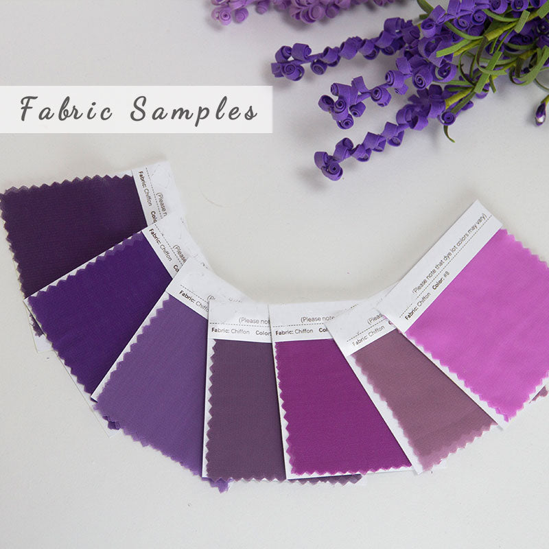 Wisteria Fabric Swatch Samples Chiffon