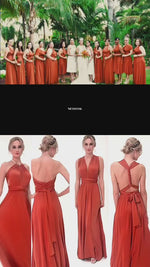 NZBridal Burnt Orange Classic Infinity dresses NZ001 Lucia happy customer video